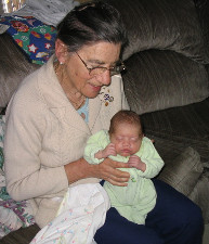 Matt with Grandma C. 4/13