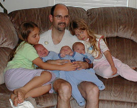 Uncle Ray w/ Arianna, Kaylin, Matthew, Mark, Luke